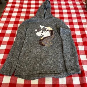 Girls pull over hooded sweater